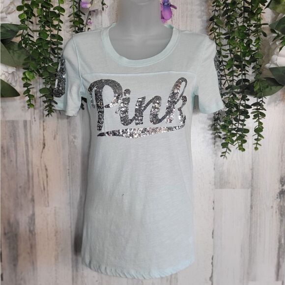 EUC Pink Victoria Secret Jersey Tee - Picture 8 of 9